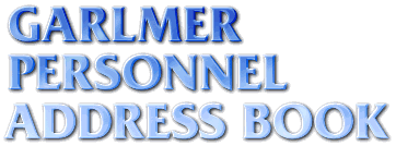 GARLMER Personnel Address Book